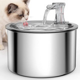 Fonte Bebedouro Para Gatos Cães Silenciosa De Inox C Filtro