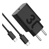 Fonte Cabo Turbo Para Samsung A12 A21 M31 A51 A71 S21 S24 Cor Preto