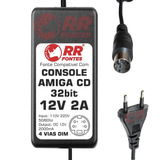 Fonte Carregador 12v 5v Para Video Game Amiga Cd 32bit Cd32