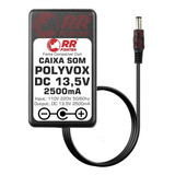 Fonte Carregador 13 5v Para Caixa Som Polyvox Xb 860 Xb860