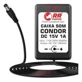 Fonte Carregador 15v Para Amplificador Guitarra Condor Gx10
