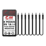Fonte Carregador 9v 1000ma Extensão 8 Pedais Pedal Pedaleira
