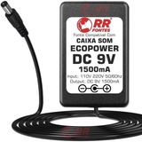 Fonte Carregador 9v Para Caixa Som Ecopower Ep 2220 Ep2220