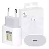 Fonte Carregador Apple Usb c 20w Para iPhone iPad Cor Branco