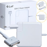 Fonte Carregador Lef Macbook Air Pro 2 L Magsafe 2 60w Bivolt Cor Branco