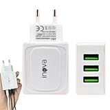 Fonte Carregador Rápido 3 Entradas USB 5 1A Carregamento De Alta Velocidade Turbo Kit Carregador E Cabo Bivolt Tipo C