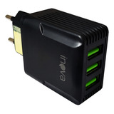 Fonte Carregador Rápido 3 Saídas Usb 5 1a Turbo Original