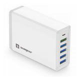 Fonte Carregador Rápido Dock Station 6 Entradas Usb Tipo C