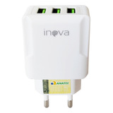 Fonte Carregamento Rápido 5 1 Turbo 3 Sáidas Usb Inova