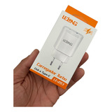 Fonte Celular Tomada Tipo C E Usb Compatível iPhone Andróid Cor Branco