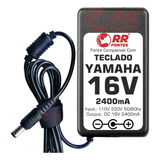 Fonte Dc 16v 2 4a Pra Teclados Yamaha Pa 300 Psr 3000