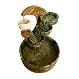 Fonte De Água 3 Quedas Chafariz Cascata Decoração Sala Quarto Natural