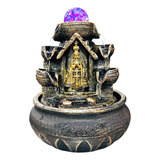 Fonte De Água Cascata Nossa Senhora Aparecida Led Resina
