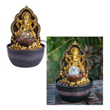Fonte De Água Decorativa Meditação Bivolt Led Bola Crystal
