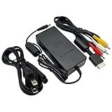 Fonte De Alimentação E Cabo AV Para PS2 Adaptador De Alimentação CA E Cabo AV Compatível Com Playstation 2 PS2 Slim A C 70000 Conjunto De Substituição De Console
