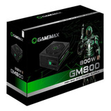 Fonte De Alimentação Para Pc Gamemax Semi modular Series Gm 800 800w Preta 100v 240v