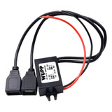 Fonte De Alimentação Usb Dupla Com Conversor Dc 12v A 5v 3a
