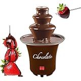 Fonte De Chocolate Máquina De Derretimento Elétrica De 3 Camadas Mini Fonte De Fondue De Chocolate Fácil De Montar Ideal Para Festa De Aniversário Buffet Reunião De Família
