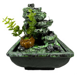 Fonte De Mesa Agua Cascata Pedra Jarro Decorativa 5 Quedas