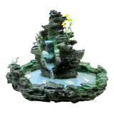 Fonte Decorativa Água Cascata Pedra Verde