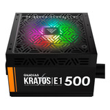 Fonte Gamer 500 Watts Rgb Para Pc Gamdias Kratos E1 500 Atx