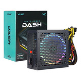Fonte Gamer Atx 400w Real Vinik Vfg400pr Dash Rgb Cor Preto 110v 220v