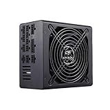 Fonte Gamer C3Tech PS-G1000- Preta- Full Modular 1000w- Certificacao 80 Plus Gold- ATX- PFC Ativo Bivolt Automatico 115-230V- PCIe 5-0- Controle Inteligente De Ventilador- 15 Conectores PSU