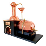Fonte Giratória De Cachaça Alambique E Barril Em Cobre 2 Litros Império Do Cobre