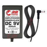 Fonte Para Power Click Amplificador D Fones 9v Color F10 Pcr