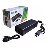 Fonte Para Xbox 360 Slim 2 Pinos Bivolt Cabo De Energia Biv