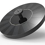Fonte Solar Bomba De Fonte De Banho De Pássaro Com 4 Bocais Kit De Painel Solar 1 4W Bomba De água Bomba Submersível De Rega Para Lagoa Piscina Jardim Tanque De Peixes