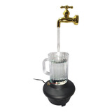 Fonte Torneira Mágica Na Caneca Luz Led Gato Bebedouro Água