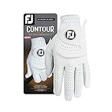 FootJoy Luva De Golfe Masculina Contour FLX Geração Anterior Pérola Média Grande Usada Na Mão Esquerda