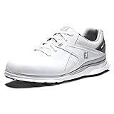 FootJoy Sapatos De Golfe Masculinos Pro Sl Estilo Temporada Anterior Branco Cinza 38 GG Branco Cinza