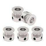 FORAO Roda De Reboque De Fio Suspensa De Corda De Fio Peças De Impressora 3D Acessório GT2 20 Dentes 16 20 Furos De Dentes 5mm 6 35mm 8mm Polia De Alumínio Sincronizado Para GT2 6mm Bloco De Polia De Correia Dentada Aberta Tamanho 16T W10 B5