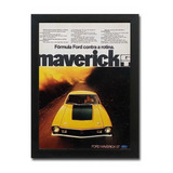 Ford Maverick Gt V8 Quadro Com Propaganda Antiga Original