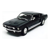 Ford Mustang Gta Fastback 1967 1 18 Maisto Preto 31166 pt