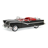 Ford Sunliner 1956 Conversível Autoworld 1 18 Preto Amm1072