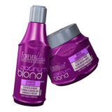 Forever Liss Kit Matizador Platinum Blond Shampoo Mask