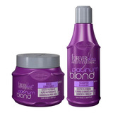 Forever Liss Platinum Blond Shampoo Máscara 250g Matizador