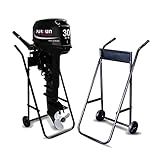 Foriy Suporte Para Motor De Popa De Barco Carrinho De Transporte De Motor De Popa Para Serviço Pesado Carrinho De Armazenamento Com 2 Rodas Carrinho De Transporte De Motor Para Armazenamento Carri
