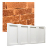 Forma 3d Gesso 4 Tijolinho Liso Bricks 25x8 Abs 2mm Molde Ci