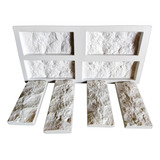 Forma 3d Gesso 4 Tijolo Rockface Travertino Molde Para Cime