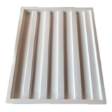 Forma 3d Gesso Ripado 50x40cm Em Abs Virgem Gesso cimento 3d