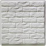 Forma 3d Molde De Gesso 50x50 Cm Tijolinho Rustico