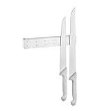 Forma 801323 Barra Magnética Imã 40 Cm Com 6 Ganchos Multiusos Para Facas E Utensílios Cor Inox Aço
