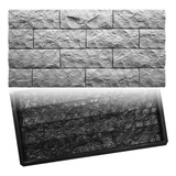 Forma Abs 3d Molde Painel Rockface Gesso Cimento 78 5x39cm