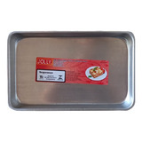 Forma Assadeira Serve Forninho Aluminio Rasa Retangular Joly