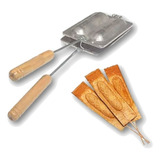 Forma Crepeira De Fogão Para Crepe Suiço Alumínio Resistente Cor Cinza N a