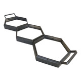 Forma De Aço Molde Bloquete Sextavado 3 Blocos 20x4cm Pisos